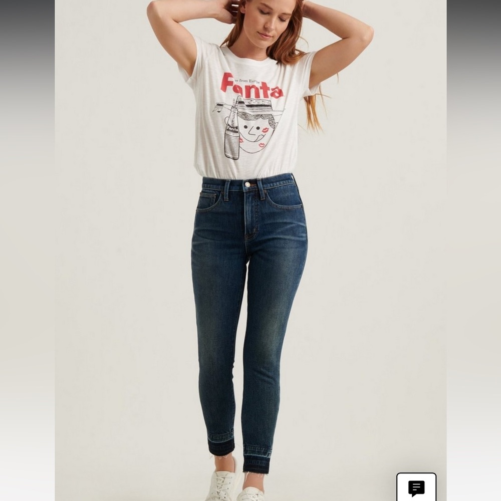 Lucky Brand high rise cropped Bridgette skinny Jean